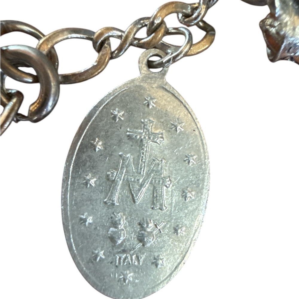 Vintage Sterling Silver AA Sobriety Charm Bracelet – One Day at a Time – 1972 - Picture 8 of 8